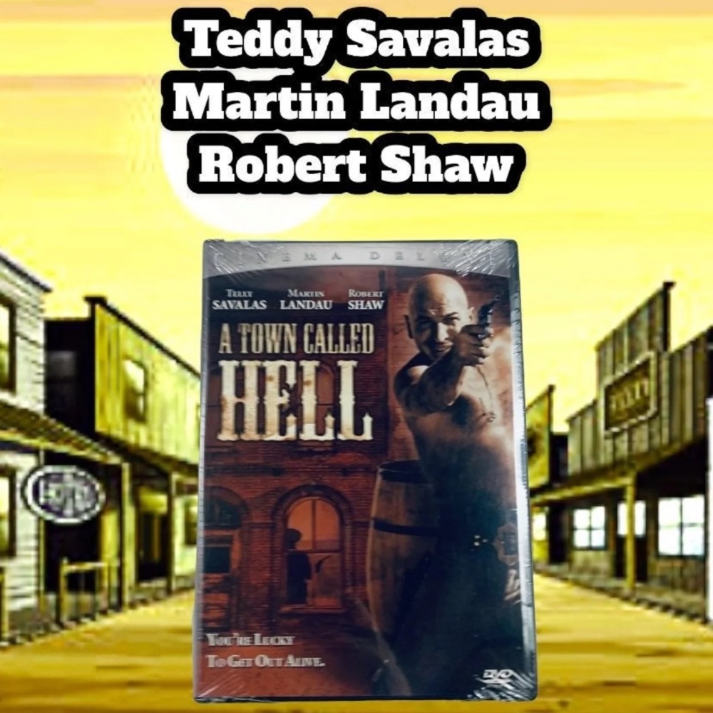 Telly Savalas, Robert Shaw in A Town Called Hell a Western on DVD! NEW!